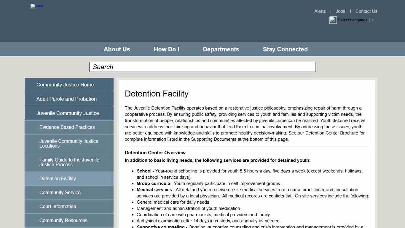 Detention Facility Deschutes County Oregon